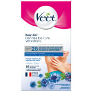 Bandes de Cire Froide pour Aisselles, Spéciales Peaux Sensibles X16 VEET - Vendu par Winplle Shop