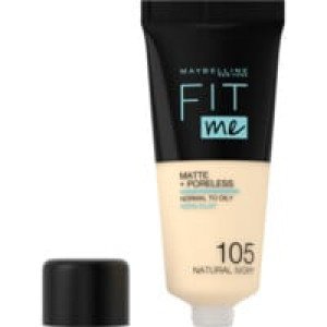  Fond de Teint Liquide Fit Me! Matifiant 105 Ivoire Naturel MAYBELLINE NEW YORK 