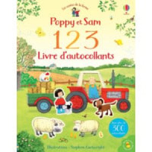  1 2 3 Livre D'autocollants - Poppy Et Sam 