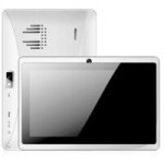  Tablette Tactile 7 Pouces Quad Core Caméra Flash Android Micro Sd Usb 12go Blanc Wifi 