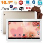  Tablette 10 Pouces Android 3g Dual Sim Wifi Bluetooth Micro Gps 1go Ram 48go Or 3g/3g 