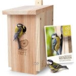  Wildtier Herz I Nichoir Pour Oiseaux Exterieur - Cabane Oiseaux, Nichoir Mésange En Bois - Mangeoire Oiseaux Sauvages - 