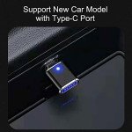 Adaptateur USB C mâle vers USB 3.0 - USB Type-C vers USB Femelle avec LED Bleue - Adaptateur OTG pour MacBook Pro, MacBook Air, Appareils Type-C, Sams