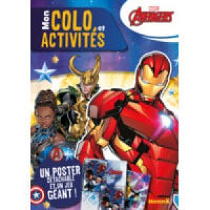  Livre  Hemma - Marvel Avengers - Mon Colo Et Activités + Poster (iron-man) - Un Poste 