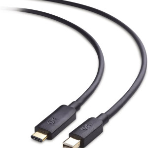 Cable Matters Câble USB-C à Mini DisplayPort Unidirectionnel, 4K 60Hz, 1.8m, Non Compatible avec Stockage USB-C ou Thunderbolt 3, Disque Dur ou Périph