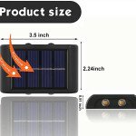 Applique Murale Solaire à 4 LED pour l'Extérieur - Lumière Chaude, Étanche, Idéale pour la Décoration de Jardins et de Cours, Vendu par Winplle Shop