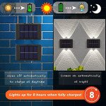 Applique Murale Solaire à 4 LED pour l'Extérieur - Lumière Chaude, Étanche, Idéale pour la Décoration de Jardins et de Cours, Vendu par Winplle Shop