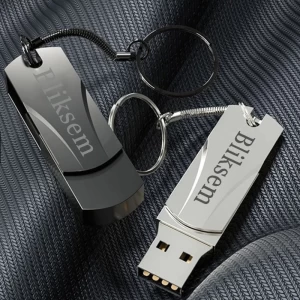 Bliksem-Mini Clé USB 2.0 Haute Vitesse, en Métal, pour Ordinateur et Téléphone Portable, 64 Go, Vendu par Winplle Shop