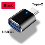 Adaptateur USB C mâle vers USB 3.0 - USB Type-C vers USB Femelle avec LED Bleue - Adaptateur OTG pour MacBook Pro, MacBook Air, Appareils Type-C, Sams